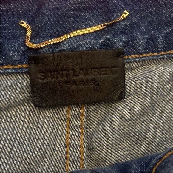 Saint Laurent cropped straight leg high waist jeans, size 25 - Picture 7 of 14